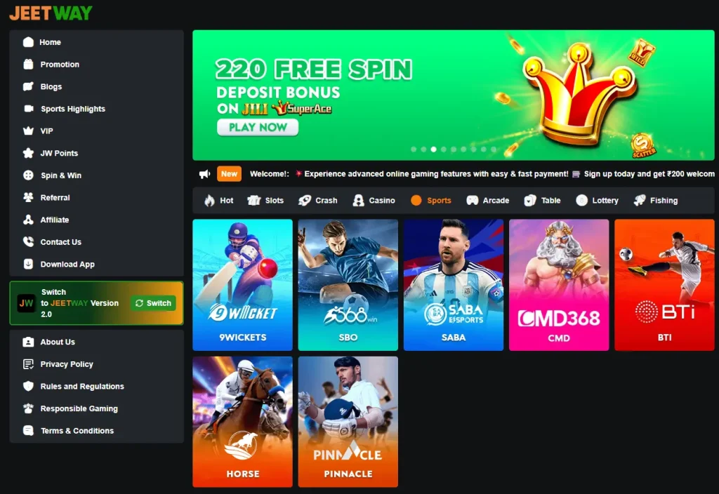 Sportsbook on Jeetway